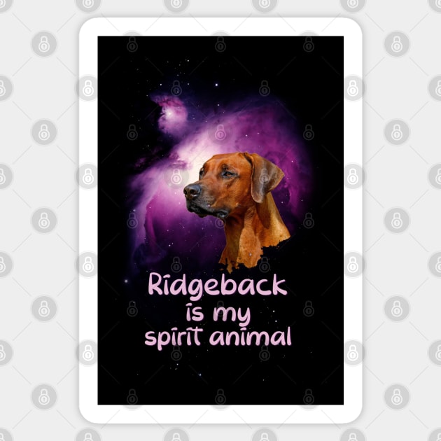 Ridgeback is my Spirit Animal, Ridgeback Lover Gift Sticker by Fusti